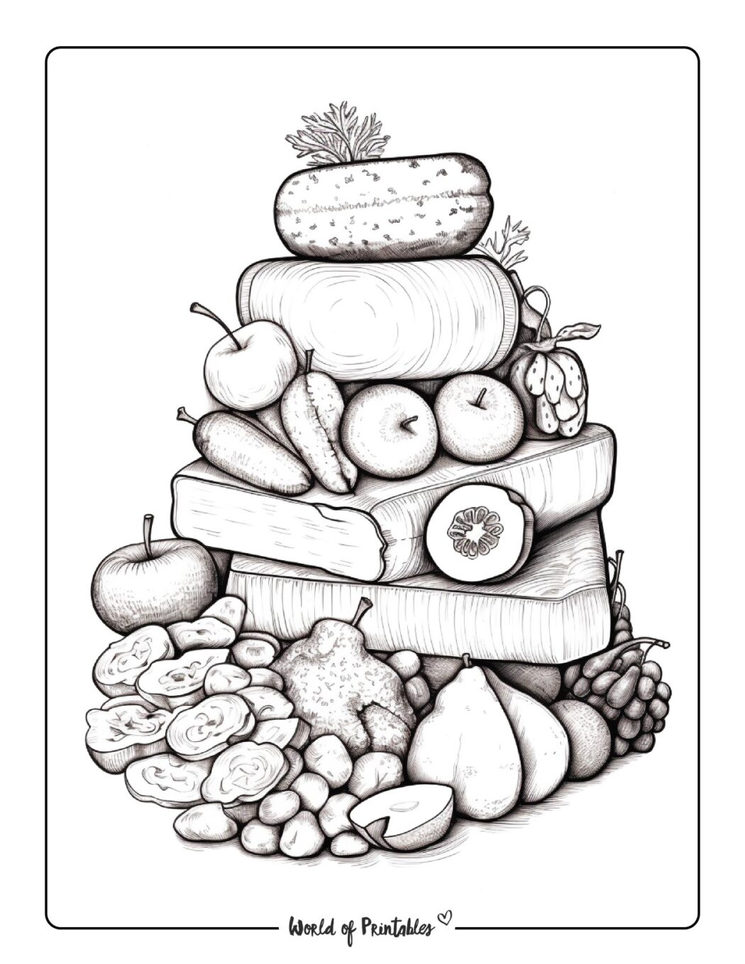 Food Coloring Pages World of Printables
