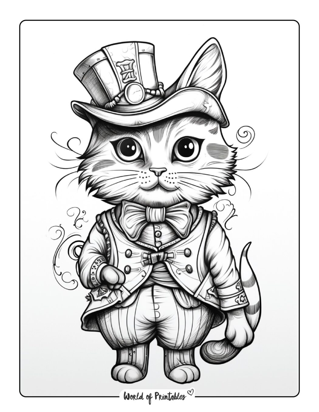 Kitten Coloring Pages - World of Printables