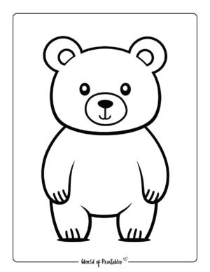 Bear Coloring Pages For Kids & Adults - World of Printables