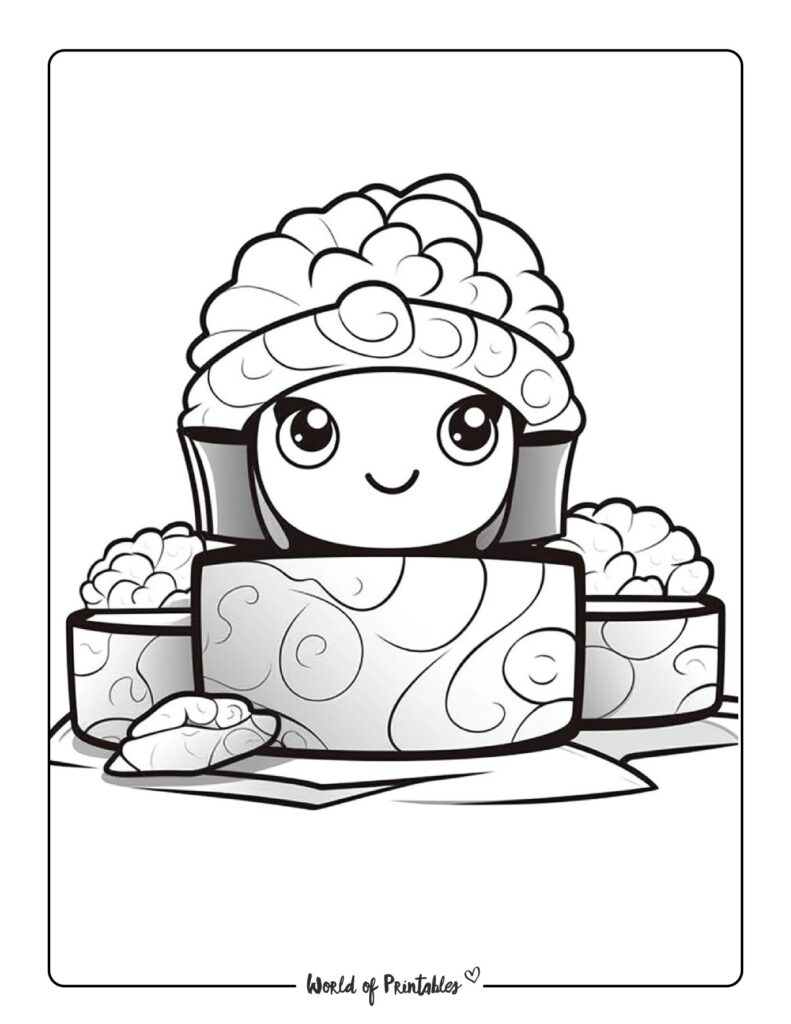 Food Coloring Pages World of Printables Food Coloring Pages World of Printables