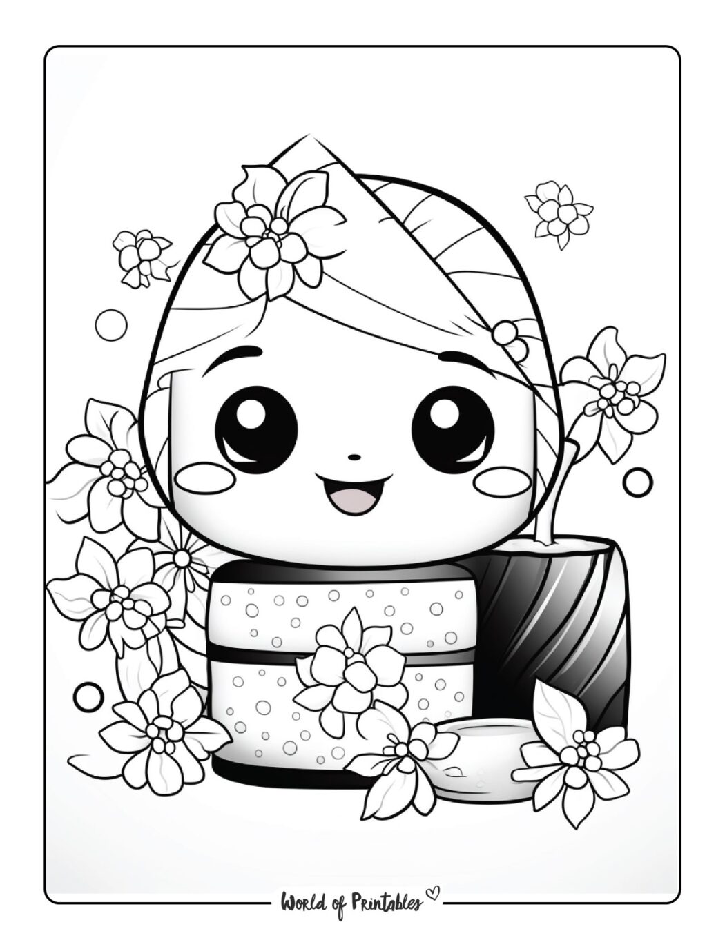 Food Coloring Pages - World of Printables