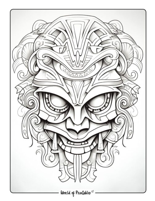 Tattoo Coloring Page 17