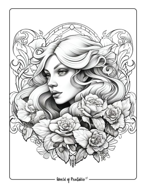 Tattoo Coloring Page 42
