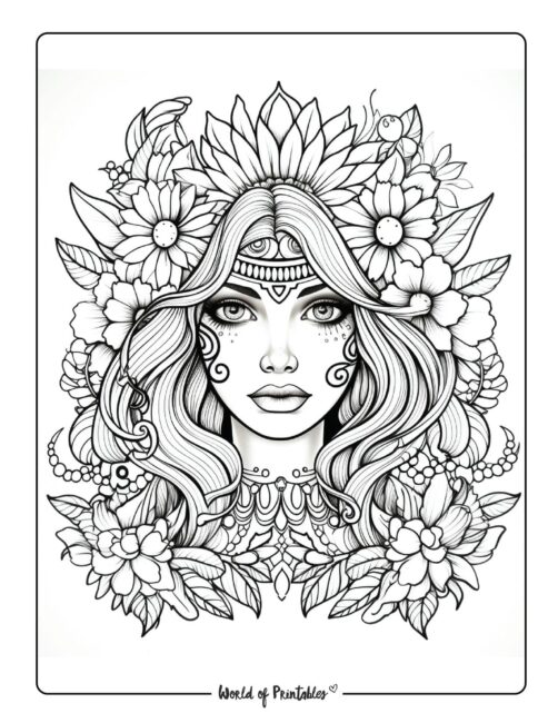 Tattoo Coloring Page 6