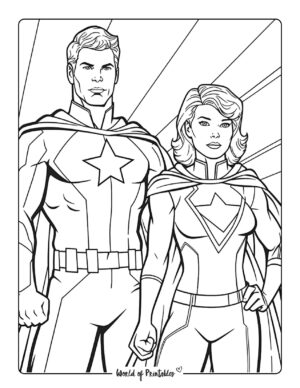 Hero Coloring Pages - World of Printables