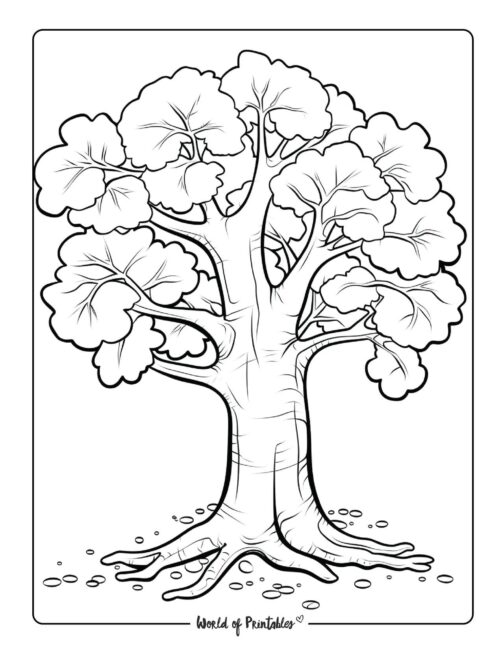 Tree Coloring Page 15