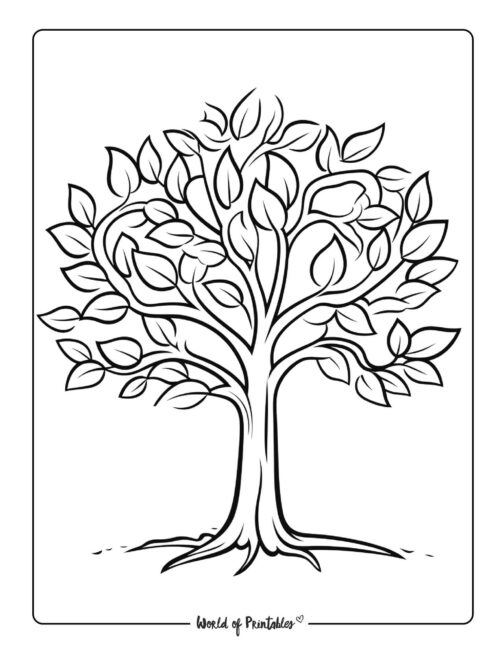 Tree Coloring Page 39
