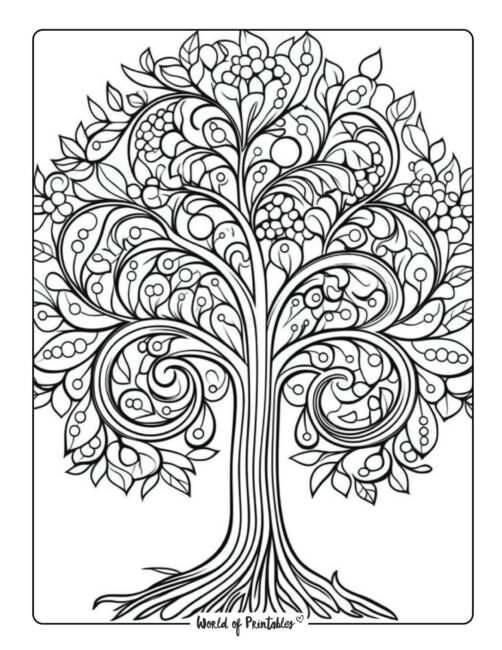 Tree Coloring Page 55