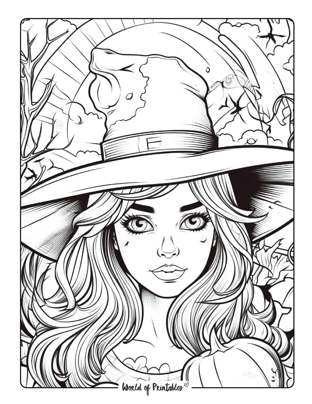 Witch Coloring Pages For Kids & Adults - World of Printables