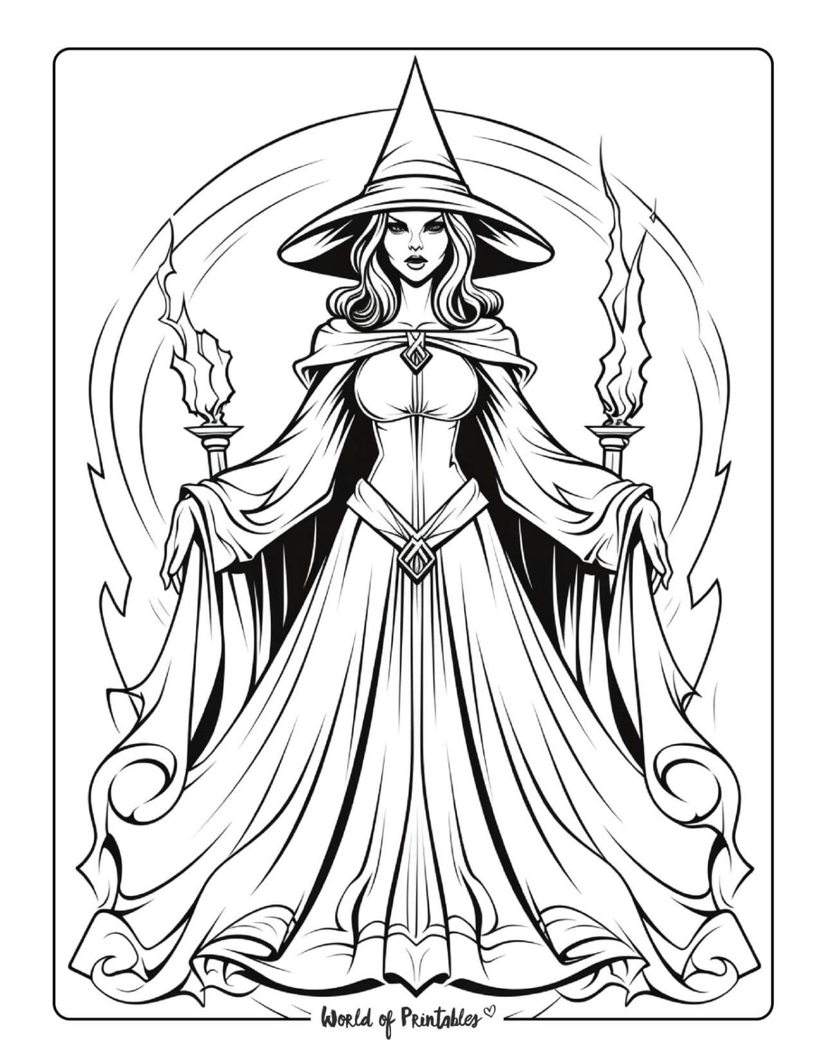 Witch Coloring Pages Witch Coloring Pages