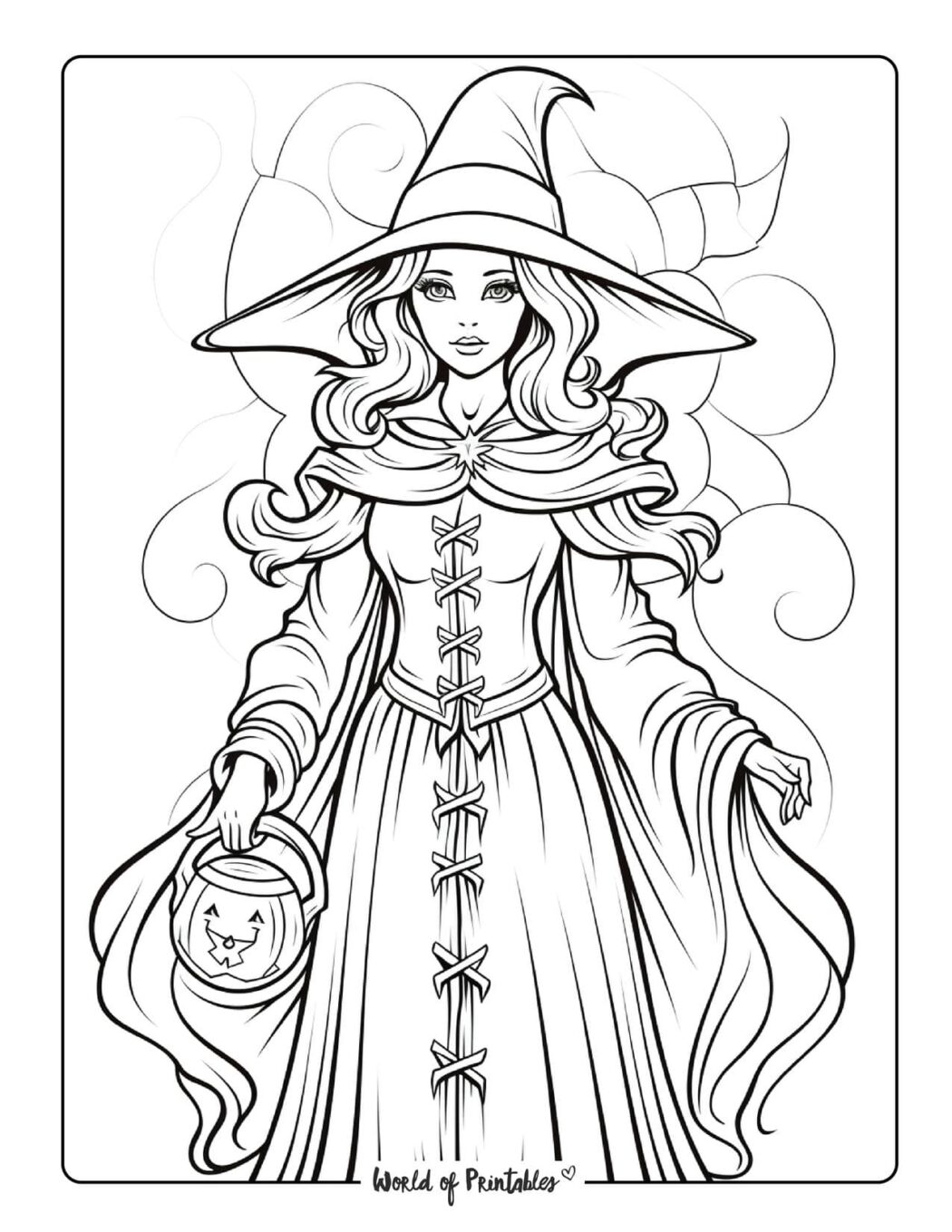 Witch Coloring Pages For Kids & Adults - World of Printables