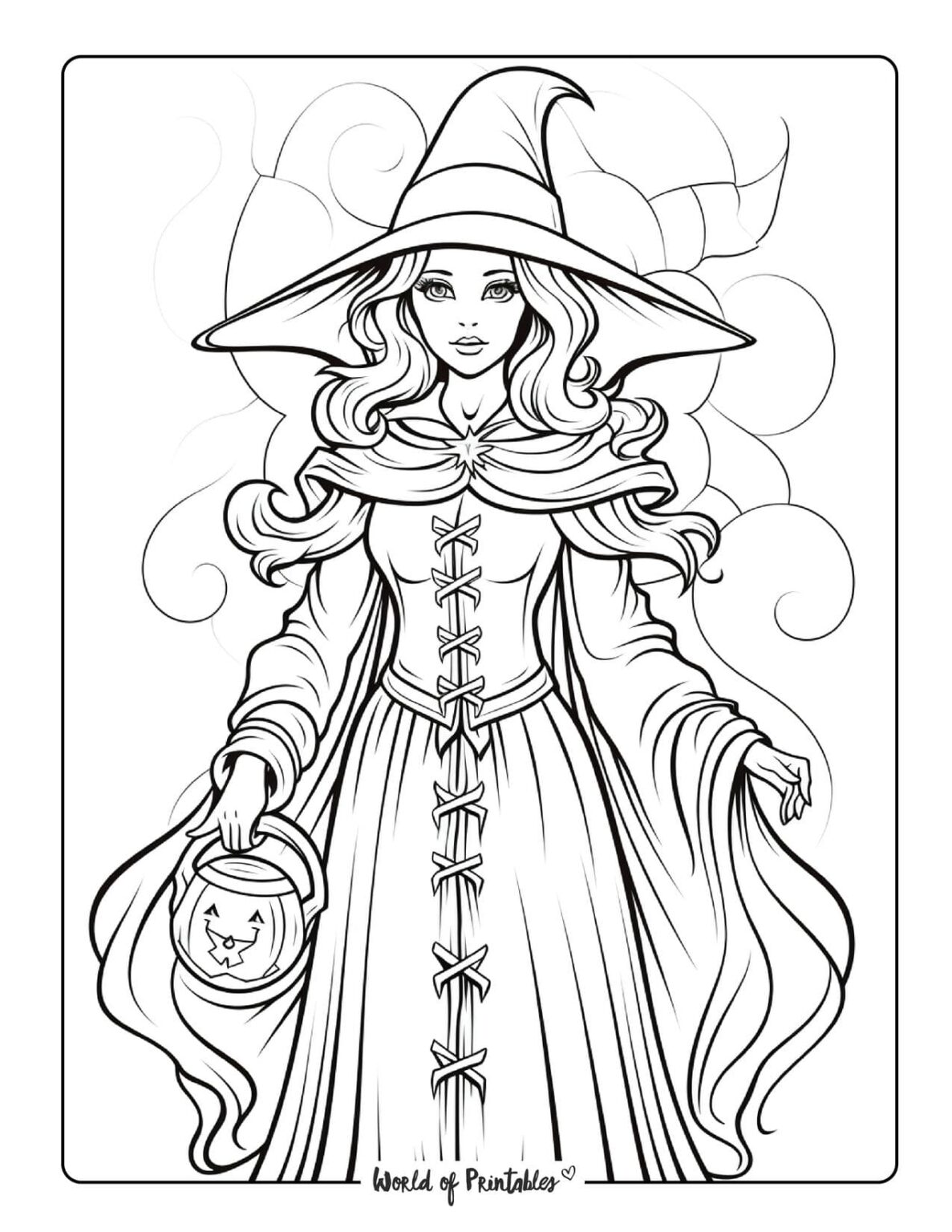 Witch Coloring Pages For Kids & Adults World of Printables