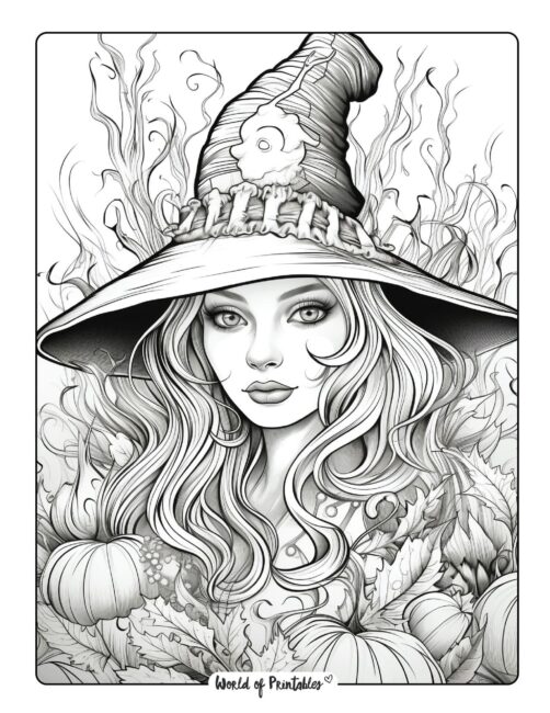 Witch Coloring Page 32