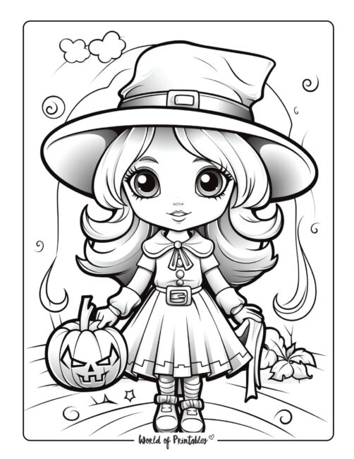 Witch Coloring Page 39