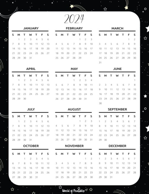2024 Year Calendar-10