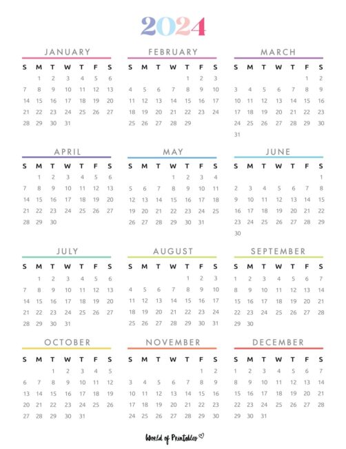 2024 Year Calendar 36