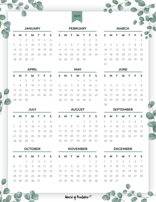 2024 Year Calendar 38