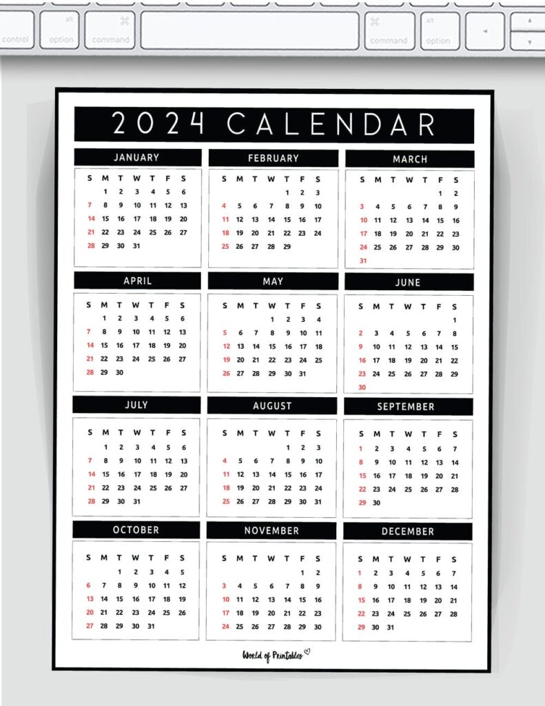 2024 year calendar