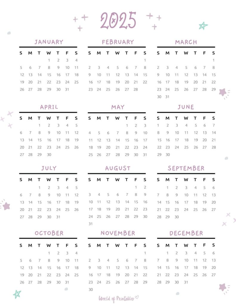 2025 Year Calendar-07