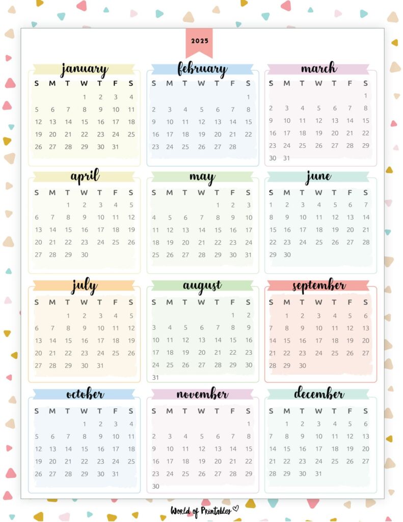 2025 Year Calendar 20