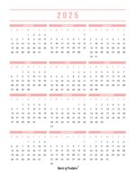 2025 Year Calendars - 70 Best Printables - World of Printables