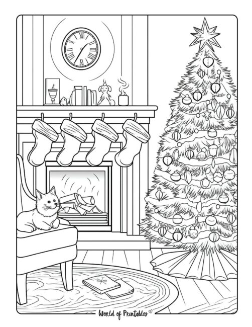 Adult Christmas Coloring Book-12