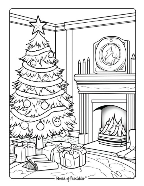 Adult Christmas Coloring Book-13