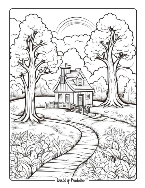 Adult Fall Coloring Page - 13