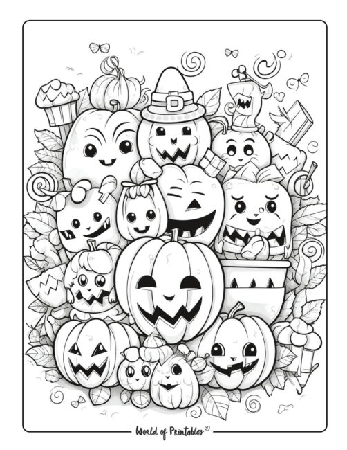 Adult Halloween Coloring Page 12