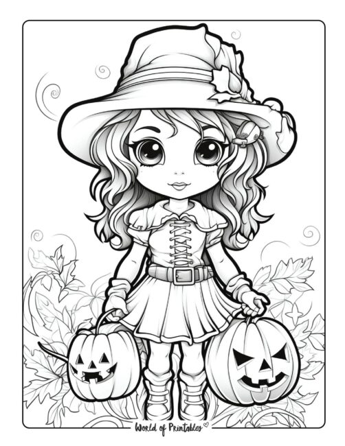 Adult Halloween Coloring Page 14