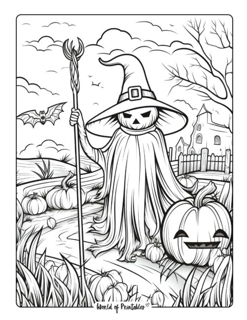 Adult Halloween Coloring Page 24