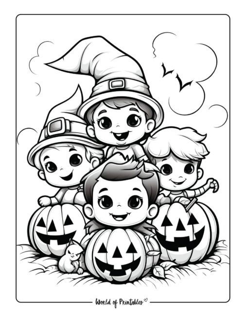 Adult Halloween Coloring Page 32