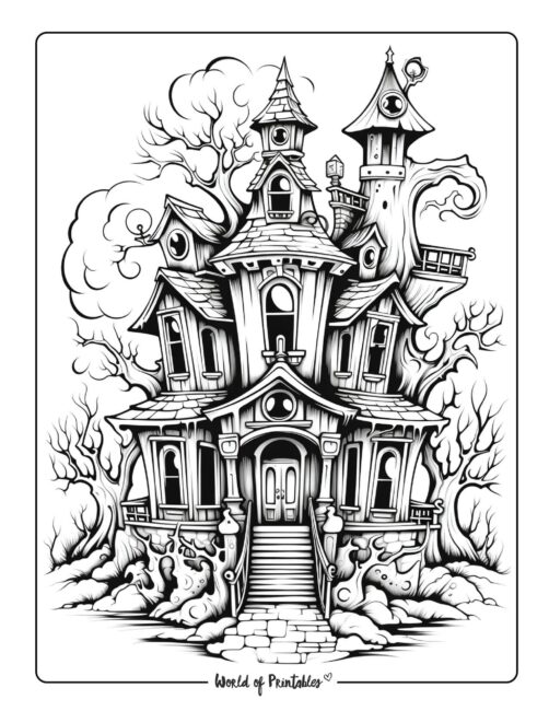 Adult Halloween Coloring Page 41