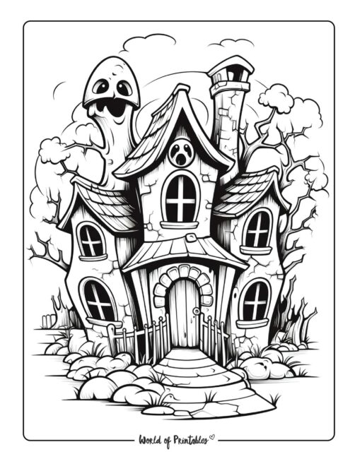 Adult Halloween Coloring Page 46