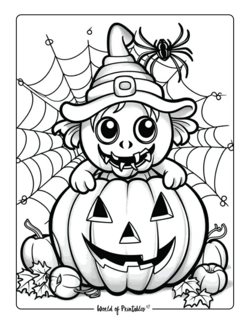 Adult Halloween Coloring Page 69