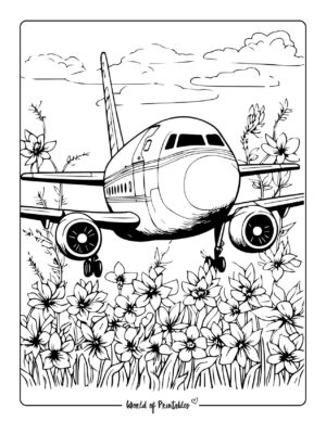 Airplane Coloring Pages For Kids & Adults - World of Printables