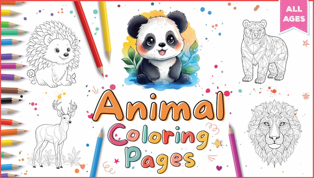 Creative Animals Coloring Book: The Mindfulness Animal Coloring