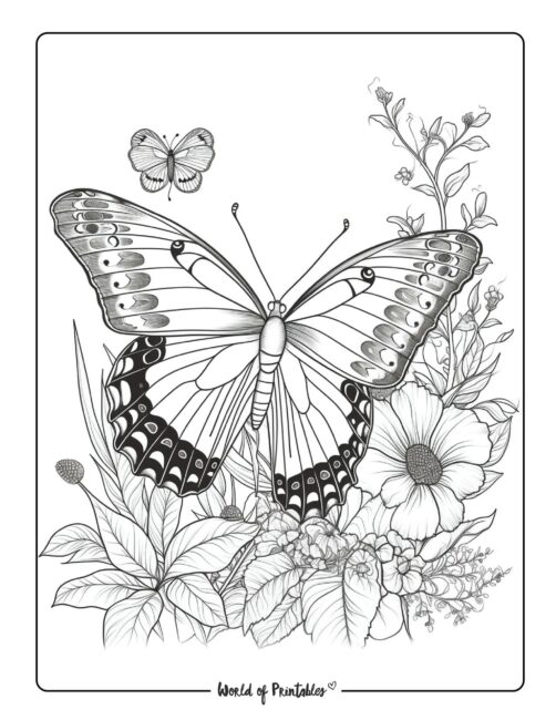 Butterfly Coloring Sheet 10