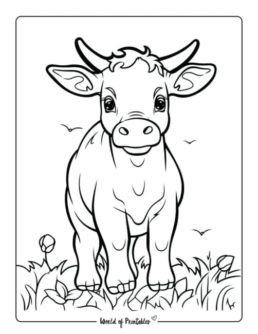 Cow Coloring Page 16