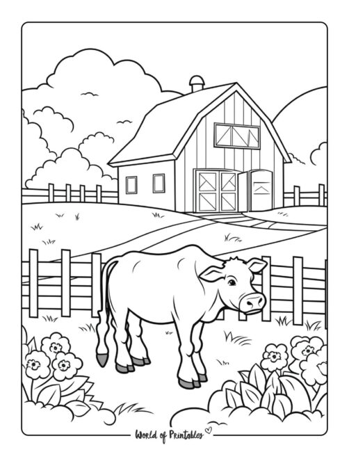 Cow Coloring Page 18