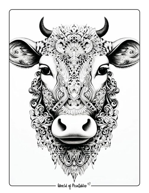 Cow Coloring Page 27