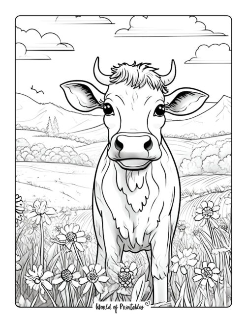 Cow Coloring Page 33