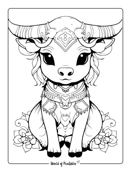 Cow Coloring Page 54