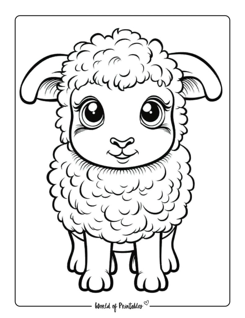 Cute Animal Coloring Pages - World of Printables