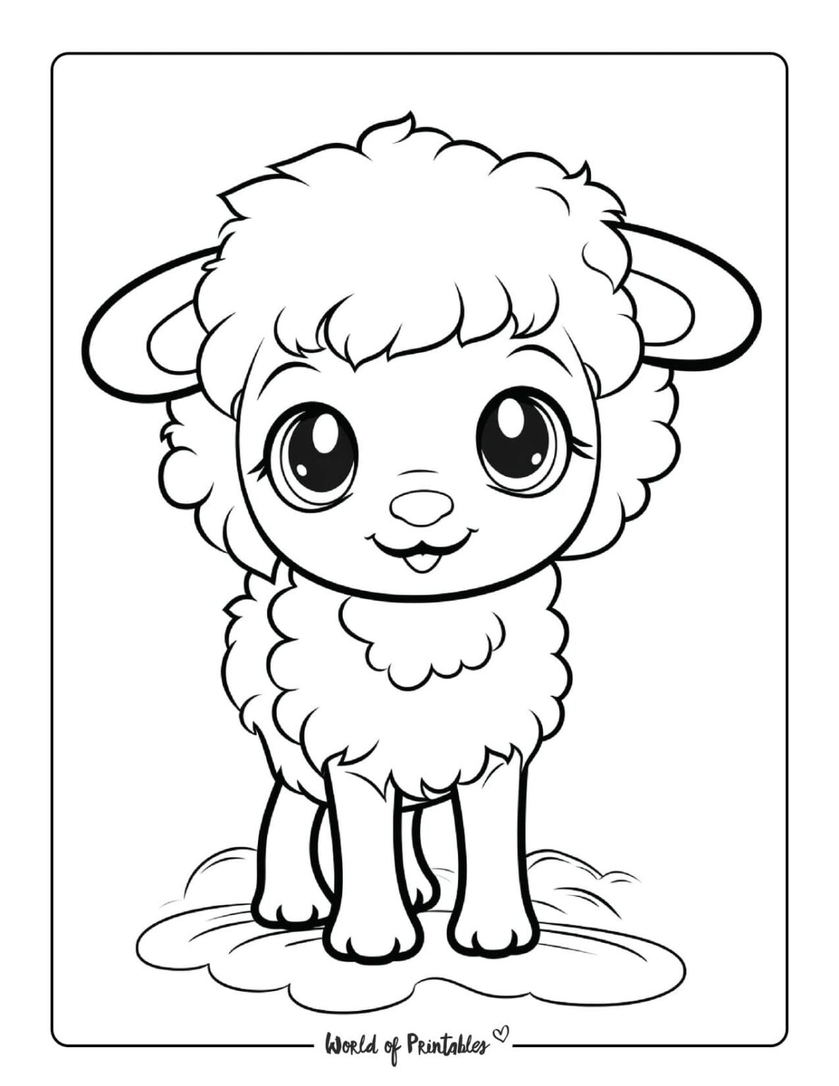 Cute Animal Coloring Pages World of Printables