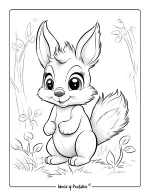 Cute Animal Coloring Pages - World of Printables
