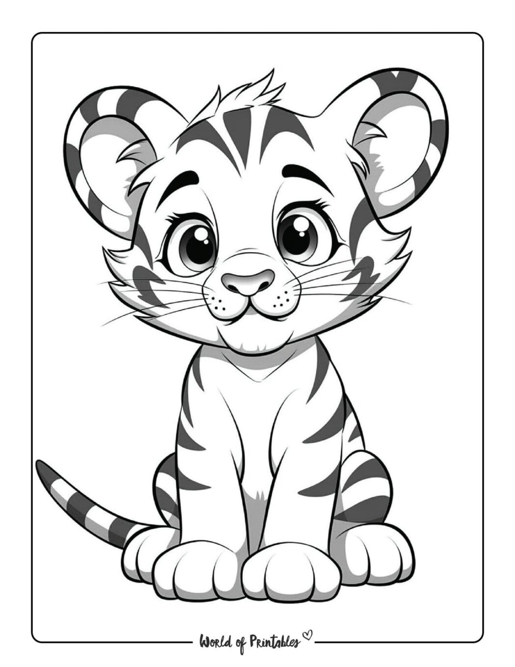 Cute Animal Coloring Pages - World of Printables