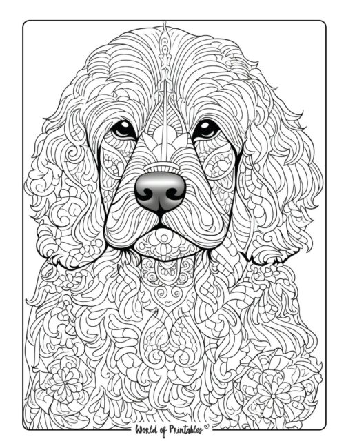 Adult Dog Coloring Page 27