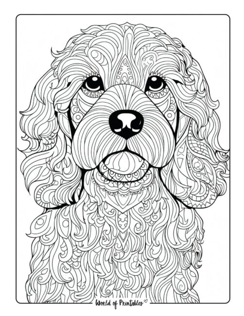 Adult Dog Coloring Page 57