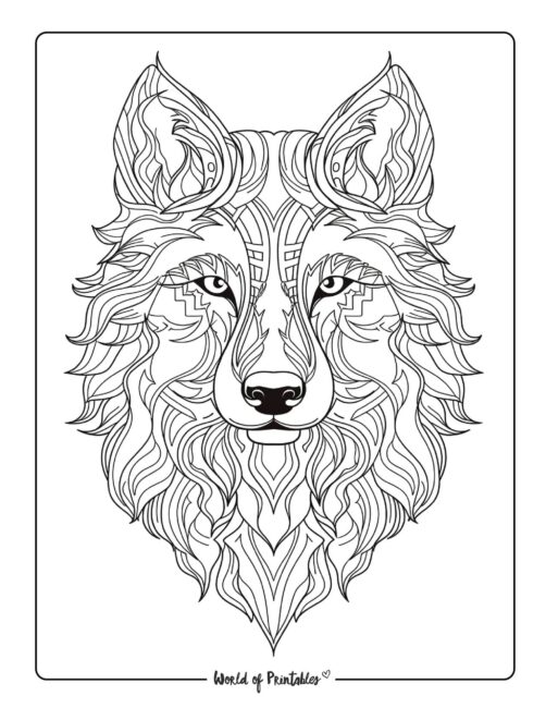 Adult Dog Coloring Page 66